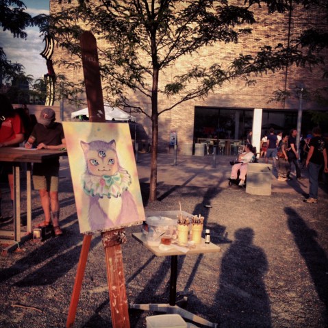 Rudy Fig at the Cat Video Fest