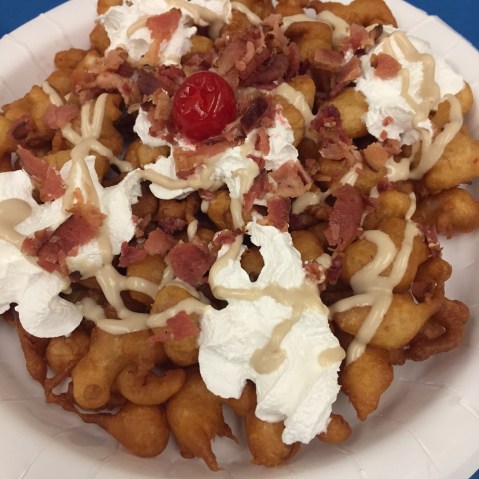 Maple Bacon Funnel Cake